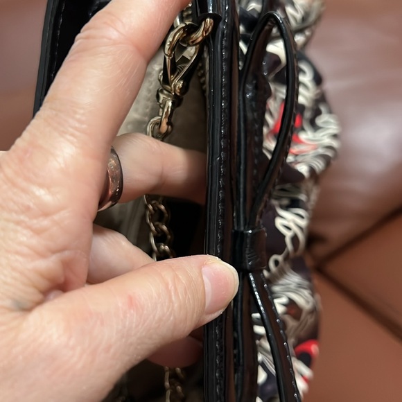 KATE SPADE NY OOH LA LA LIZZIE HANDBAG LADY JAMES BLACK PATENT LEATHER-PRISTINE - Picture 15 of 15